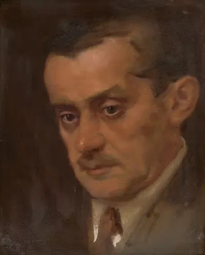 Портрет мужчины by Милан Томка Митровский, 1925 — digital art print download