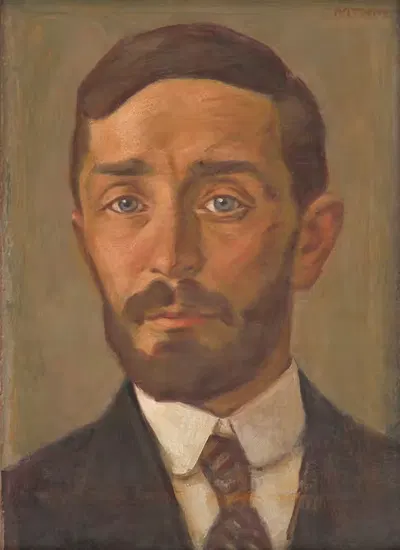 Автопортрет by Милан Томка Митровский, 1920 — digital art print download
