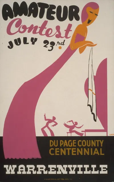 Amateur contest, July 23rd by Arlington Gregg, 1936-1940 — digital art print download