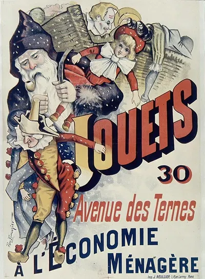 Jouets, 30 Avenue Des Ternes, À L’Économie Ménagère by Поль Баллерио, 1895 — digital art print download