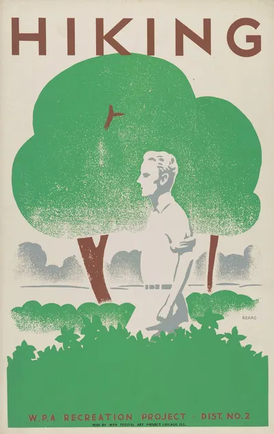 Hiking by Beard, 1939 — digital art print download