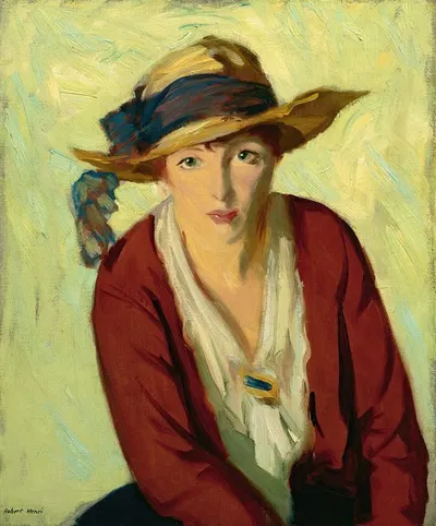 The Beach Hat by Robert Henri, 1914 — digital art print download
