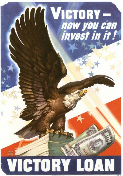 Victory – now you can invest in it! Victory loan by Dean Cornwell, 1945 — digital art print download