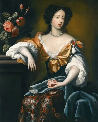 Портрет Марии Моденской by Симон Верелст, 1658-1718 — digital art print download