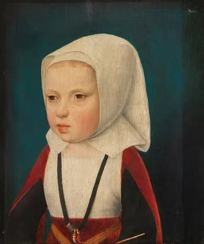 Portrait Of An Infant Princess by Master of the Legend of the Magdalen — digital art print download