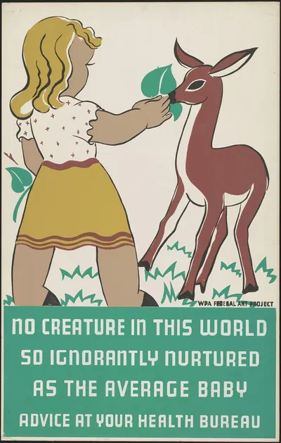No creature in this world so ignorantly nurtured as the average baby by Erik Hans Krause, 1936-1938 — digital art print…