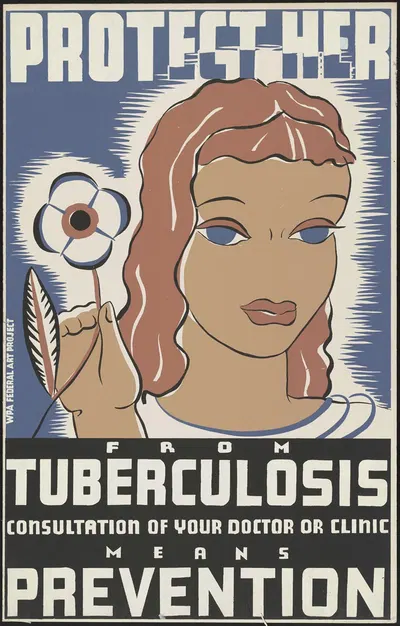 Protect her from tuberculosis by Erik Hans Krause, 1936-1938 — digital art print download