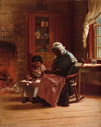 Воскресное утро by Томас Уотерман Вуд, 1877 — digital art print download