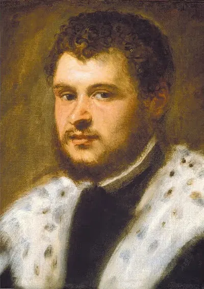 Young Man with a Beard by Jacopo Tintoretto — digital art print download