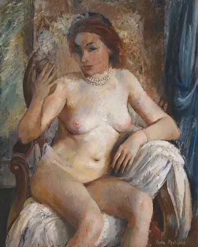Nude With Mirror by Vera Rockline — digital art print download
