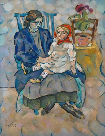 Девочка с куклой by Владимир Баранов-Россине — digital art print download