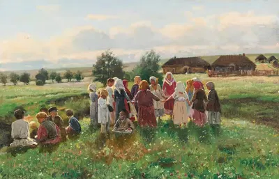 Дети играют by Владимир Егорович Маковский, 1890 — digital art print download
