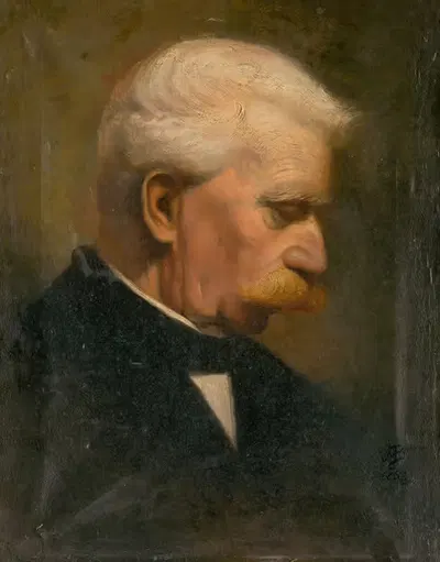 Head Study Of An Old Man by Vojtech Angyal, 1867 — digital art print download