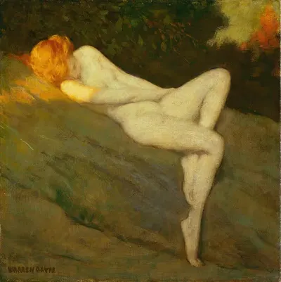 Sleeping Nude by Warren B. Davis — digital art print download