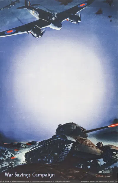 War Savings Campaign by Harold Pym — digital art print download