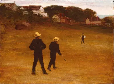 Игроки в мяч by Уильям Моррис Хант, c. 1877 — digital art print download