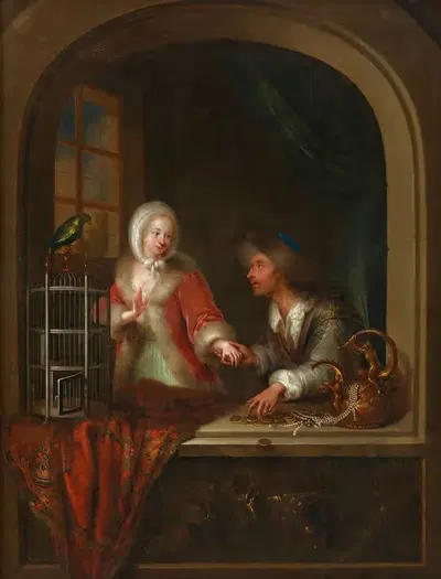 Жанровая сцена by Адам Иоганн Браун, 1784 — digital art print download