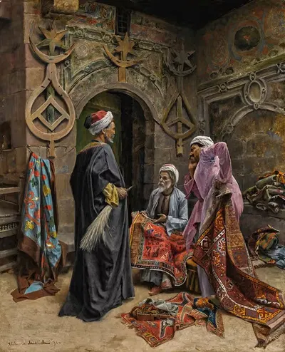 Продавец ковров by Альфонс Леопольд Милих, 1891 — digital art print download
