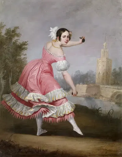 Танцовщица болеро by Антонио Кабрал Бехарано, 1842 — digital art print download