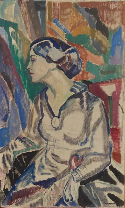 Portrait of Carin Thiel by Axel Törneman, 1916 — digital art print download