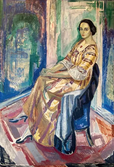 Portrait of Mrs. Signe Henschen by Axel Törneman, 1924 — digital art print download