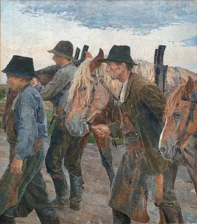 Фермеры из Уппланда by Карл Вильгельмсон, 1904 — digital art print download