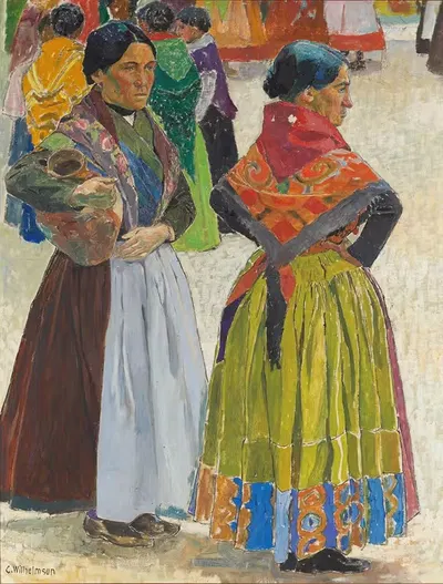 Испанские женщины by Карл Вильгельмсон, 1910 — digital art print download