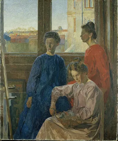 Женщины-художницы by Карл Вильгельмсон, 1902 — digital art print download