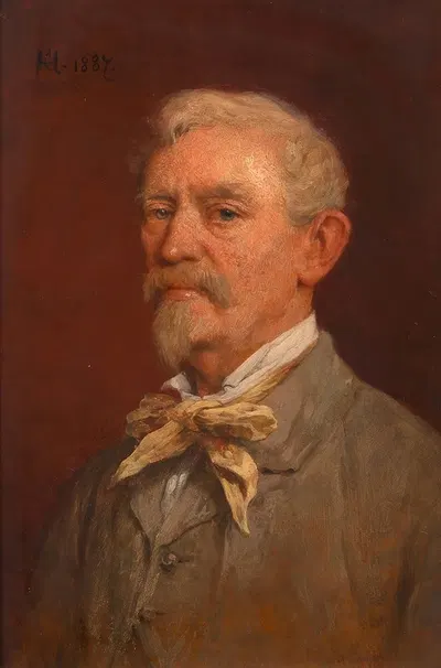 Remy (Remigius Adrianus) van Haanen (Maler, Vater des Künstlers) by Cecil van Haanen, 1887 — digital art print download