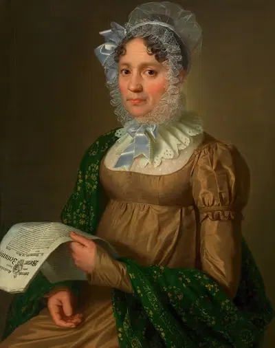 Хозяйка Красного петуха by Эразм фон Энгерт, 1819 — digital art print download