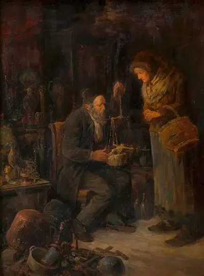 Beim Trödler by Ernst Juch — digital art print download