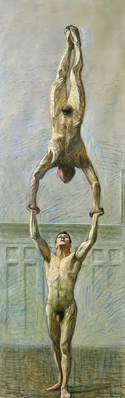 Acrobats by Eugène Jansson, 1912 — digital art print download