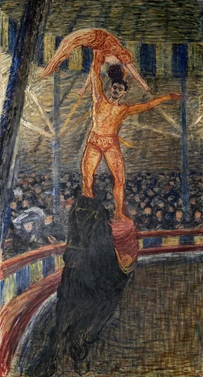 Circus Scene by Eugène Jansson, 1913-1914 — digital art print download