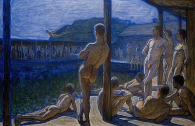 Naval Bathhouse by Eugène Jansson, 1907 — digital art print download