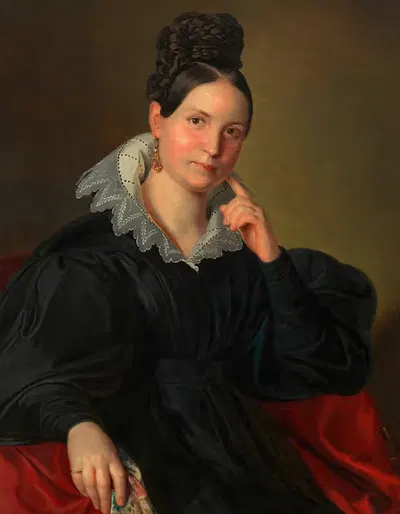 Мария фон Нибауэр, урождённая Моцарт (1804-1870) by Франц Кадлик, 1804-1870 — digital art print download