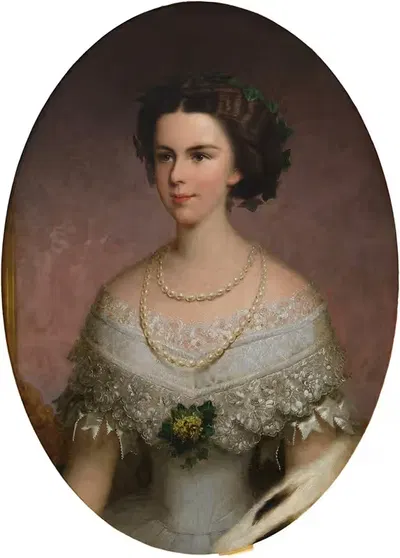 Императрица Елизавета by Франц Русс старший, 1855 — digital art print download