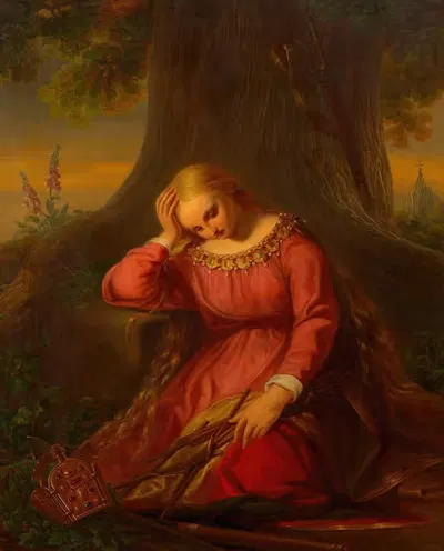 Печальная Германия by Густав Диттенбергер фон Диттенберг, 1850 — digital art print download