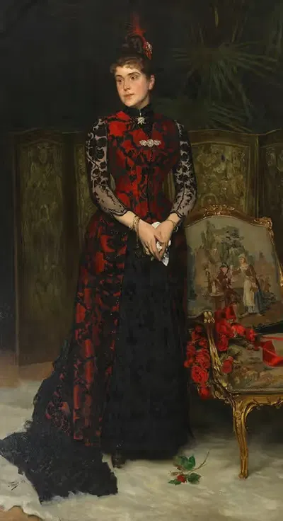 Луиза Вагнер, жена архитектора Отто Вагнера by Ханс Темпл, 1888 — digital art print download