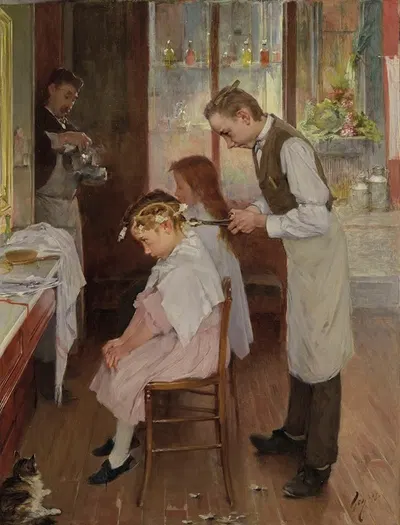 La Veille des prix by Jean Geoffroy, 1898 — digital art print download