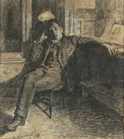 My Brother by Herman Norrman, 1898 — digital art print download