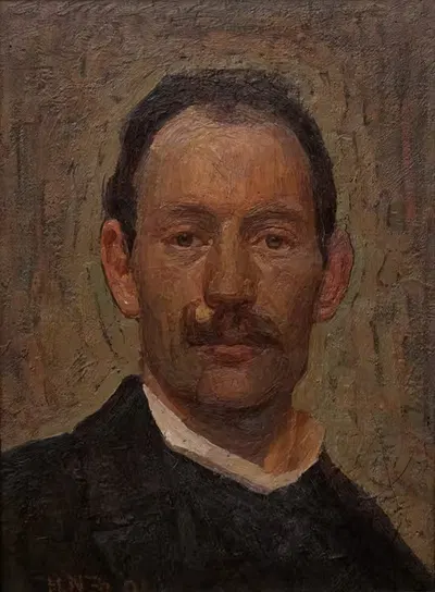 Self-portrait by Herman Norrman, 1901 — digital art print download