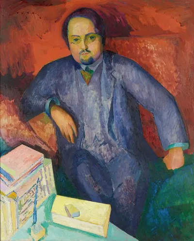 Портрет Людвига Нордстрёма by Исаак Грюнвальд, 1912 — digital art print download