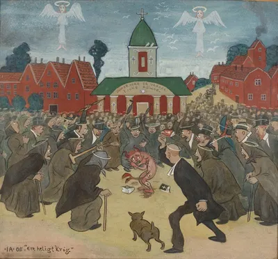 Священная война by Ивар Аросениус, 1905 — digital art print download