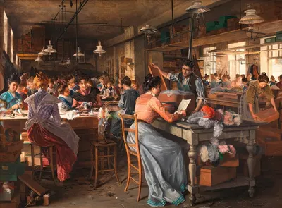 Federnschmuckfabrik by Johann Hamza, 1902 — digital art print download