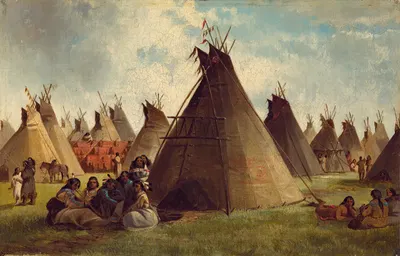 Prairie Indian Encampment by John Mix Stanley — digital art print download
