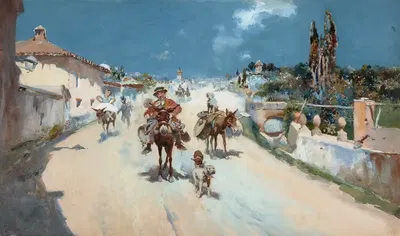 Артисты прибывают в город by Хосе Наварро и Ллоренс — digital art print download
