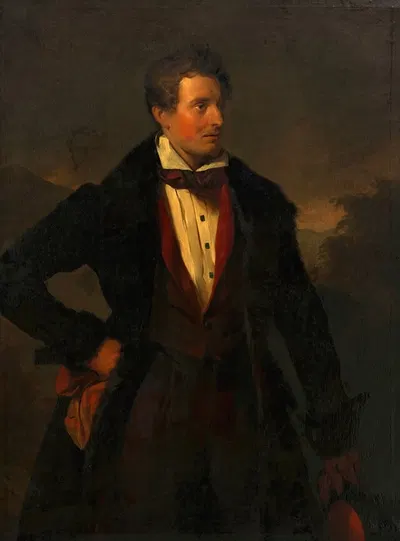 Франц Данхаузер (младший брат художника) by Йозеф Данхаузер, 1829 — digital art print download