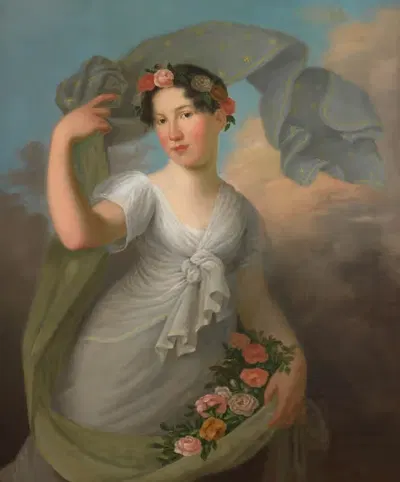 Юлия фон Веринг (в замужестве Брейунинг) (1791–1809) by Йозеф Виллиброрд Мелер, 1791–1809 — digital art print download