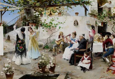 Танец для священника by Хуан Гарсия Рамос, c. 1890 — digital art print download