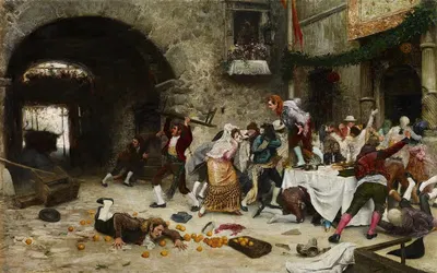 Прерванный банкет by Хуан Хосе Гарте Клаверо — digital art print download